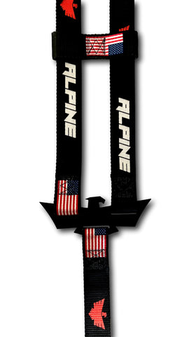 Double Eagle Straps- Alpine Flag Black (single strap)