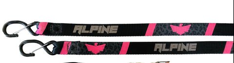 Clearance Pink and Cheetah Universal Tie Downs (Pair)