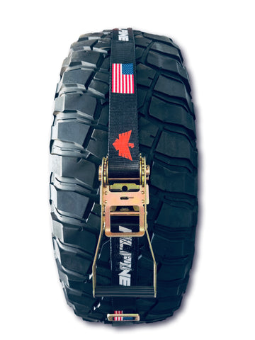 Alpine Flag Tire Tie Down (Single Strap)
