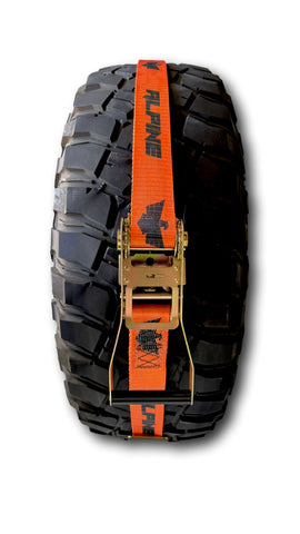 Alpine Orange Tire Tie Down (Single Strap)