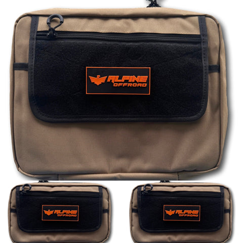 Sand Molle Pouch Set- (1 Large, 2 Medium)
