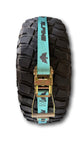 Teal Tire Tie Down (Single Strap)