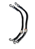 ALPINE PREMIUM BUNGEE STRAPS (PAIR) - BLACK