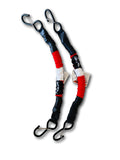 ALPINE PREMIUM BUNGEE STRAPS (PAIR) - RED