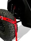 TIRE NETS- RED DAZZLE (4 STRAPS)