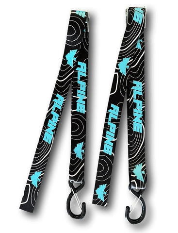 Container Strap- Teal Topo