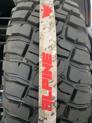 Tan Camo Tire Tie Down (Single Strap)